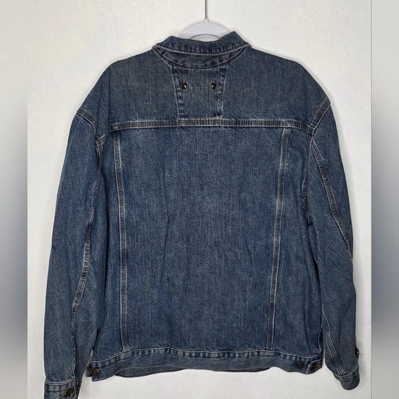 Carhartt J12 DST Stonewashed Denim Men's Trucker Jacket Size 2XL - Picture 2 of 6